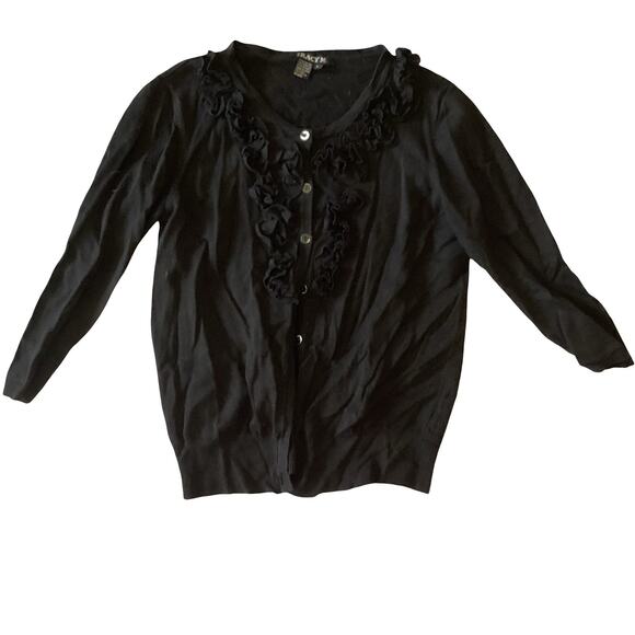 Tracy M Ruffle Front Cardigan - Picture 5 of 9